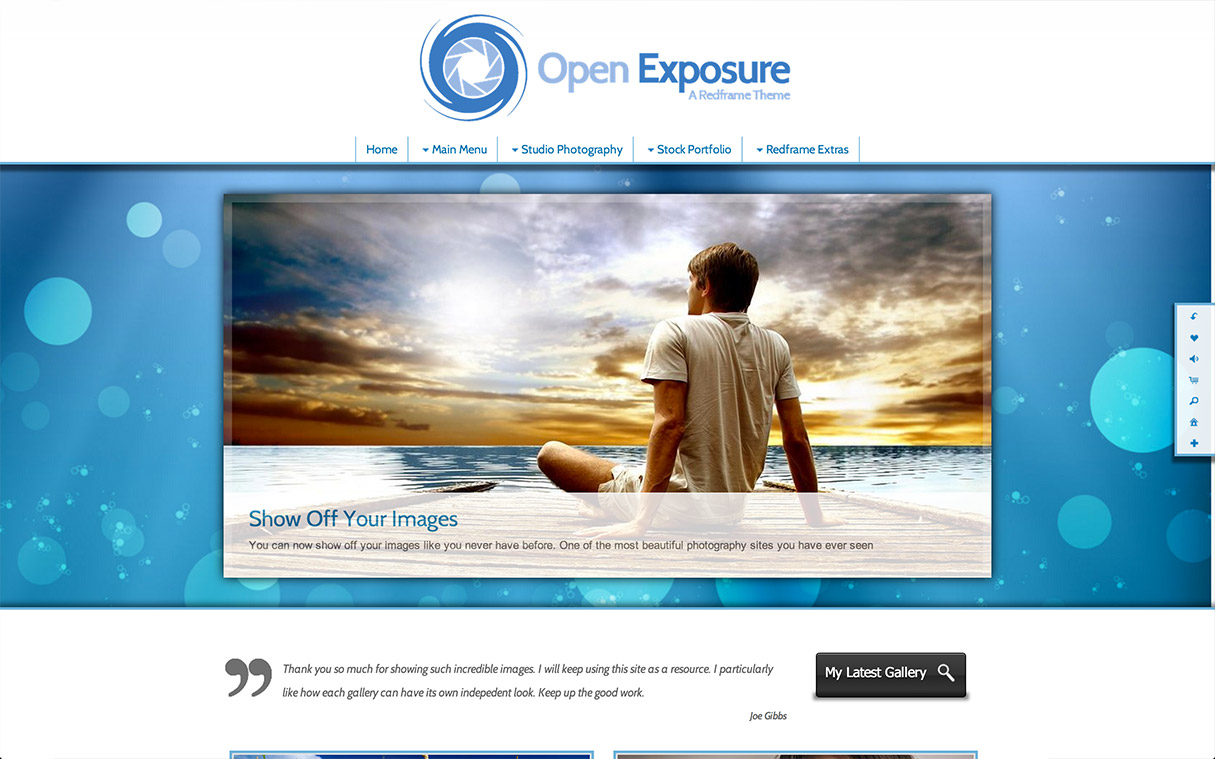 Redframe Open Exposure Design Template