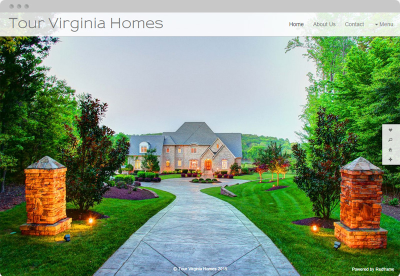 Redframe Photography Websites Client Example - Tour Virginia Homes