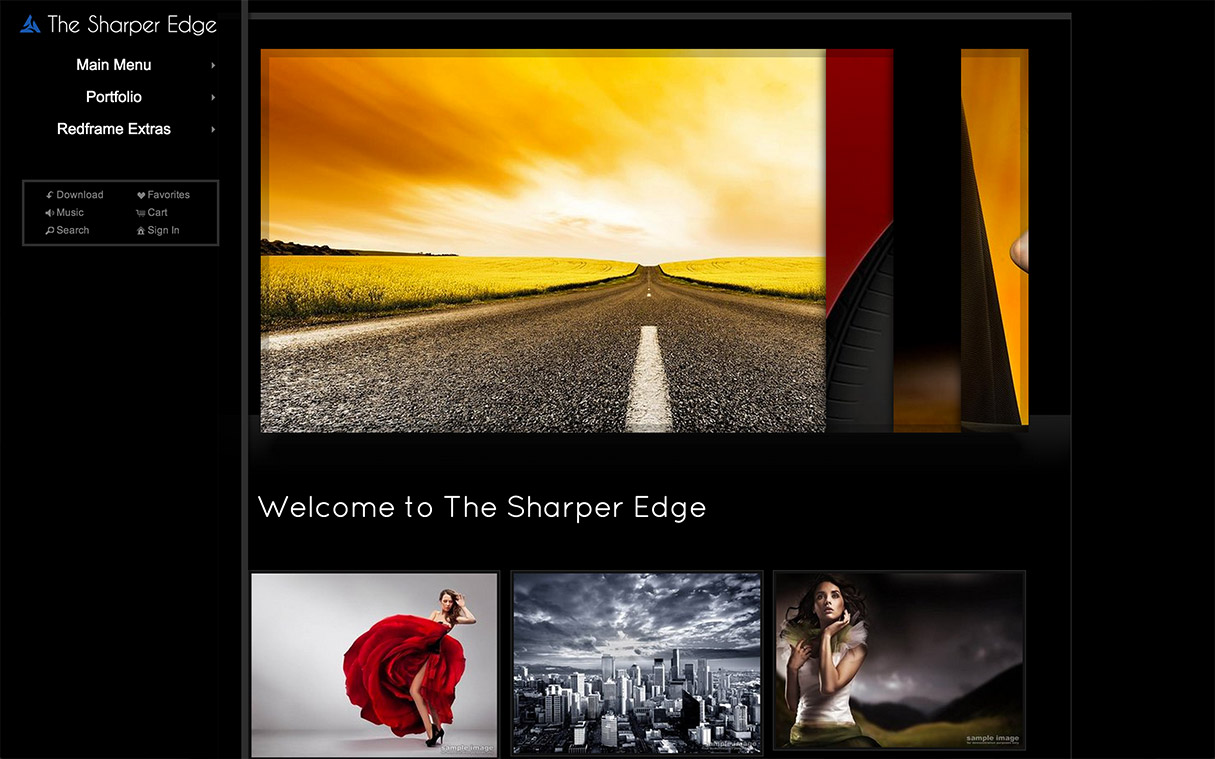 Redframe Sharper Edge Design Template