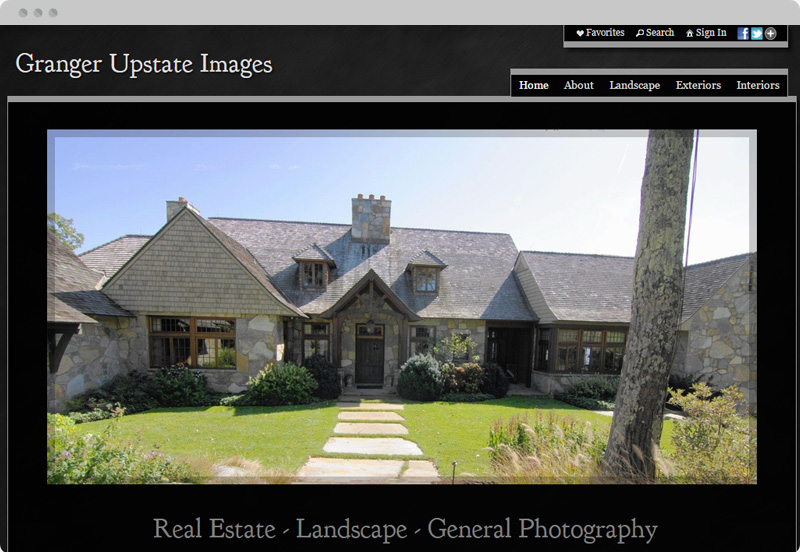 Redframe Photography Websites Client Example - Granger Upstate Images