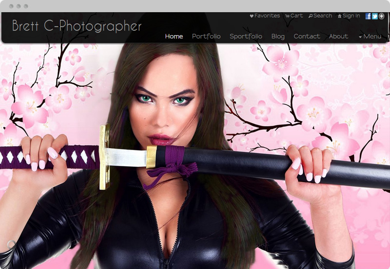 Redframe Photography Websites Client Example - Brett C Photographer