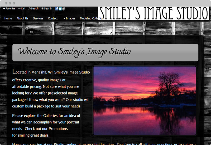 Redframe Photography Websites Client Example - Smiley's Image Studio