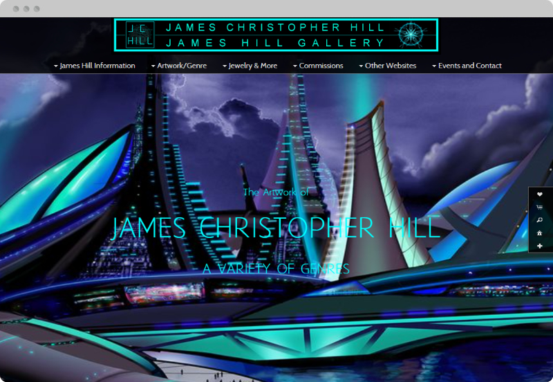 Redframe Photography Websites Client Example - James Hill Gallery