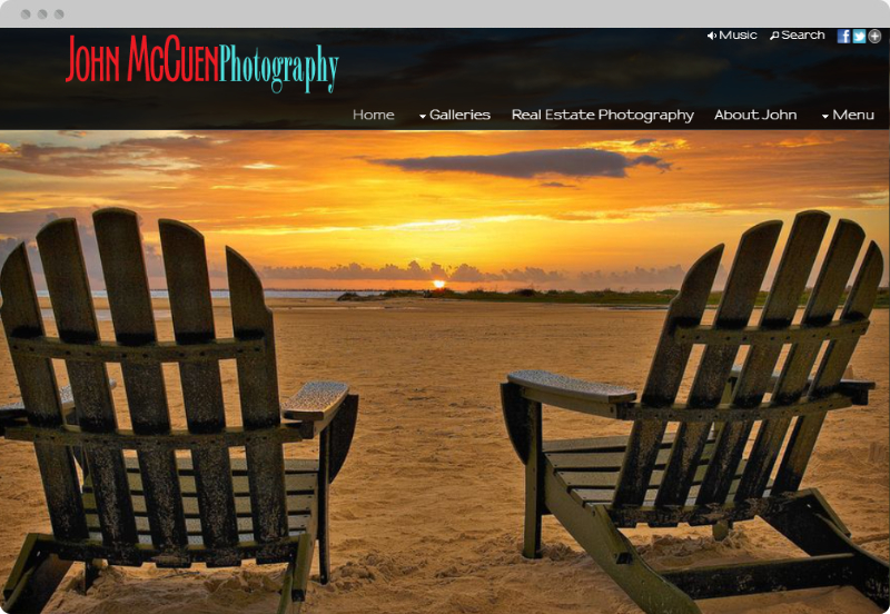 Redframe Photography Websites Client Example - John McCuen Photographs