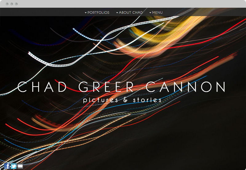 Redframe Photography Websites Client Example - I Am Chad Greer