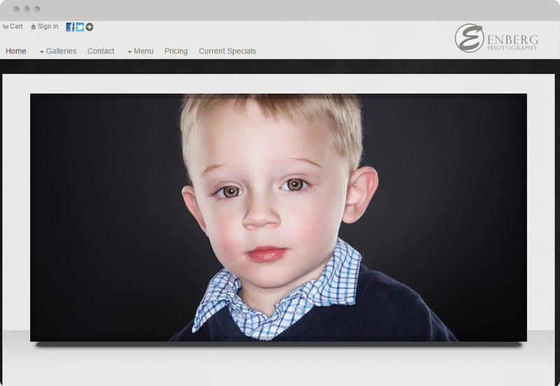 Redframe Photography Websites Client Example - Enberg Photography