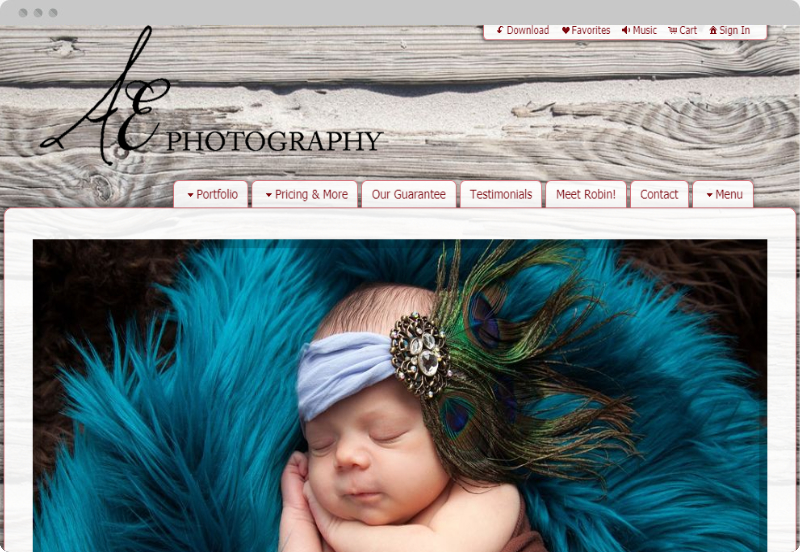 Redframe Photography Websites Client Example - AE Kansas City Photography
