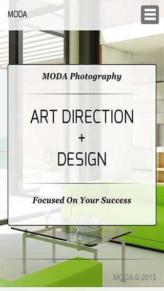 Redframe Moda phone screen